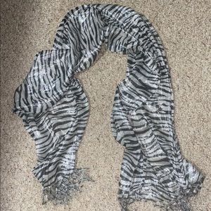Zebra print scarf